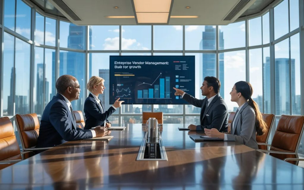Business leaders aligning on enterprise vendor management strategy