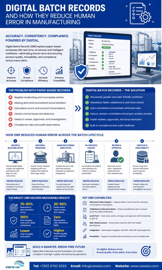 Digital Batch Records and How They Reduce Human Error in Manufacturing